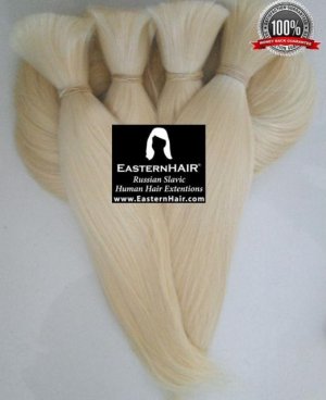 Full Head Blonde Ponytail, Bleached Light Blonde Hair, Bleached Russian Blonde
