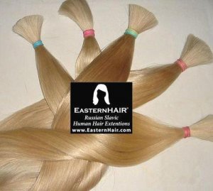 Human Hair Bleached Blonde, Light Blonde Bleached, Soft Remy Blonde Colored Hair