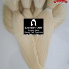 Colored Human Hair, Color 613 Blonde Hair, Light Blonde Russian Hair Colored