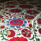 Beautiful Suzani Embroidery WallHanging, Uzbek Suzani, Suzani, Large Silk Suzani