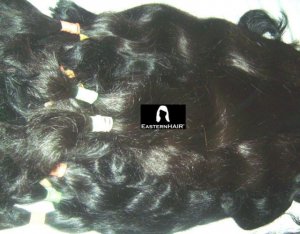 Slightly Wavy Coarse Hair Ponytails, Virgin Coarse Human Hair, Remy Coarse Hair