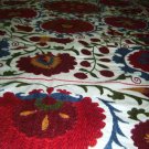 Uzbek Suzani, Suzani Embroidery Wall Hanging, Suzani Bed Spread, Suzani on Couch