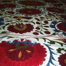 Uzbek Hand made Wall Hanging, Suzani Wall Hanging Embroidery Fabric, Suzani Silk