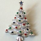 Vintage Christmas Tree Pin Signed Gerry's