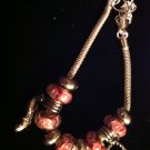 Murano Glass Beaded European Bracelet