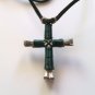 Disciple's Cross Necklace - Forest Green