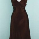 JCrew  Dress Silk Chocolate Brown Short NWT size 0