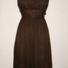 Strapless Dress Silk JCrew Espresso Chocolate Cocktail size 4