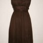 Strapless Dress Silk JCrew Espresso Chocolate Cocktail size 4