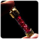 10 ct. Natural Rough Red Ruby Gold Pendant Charms, AMULET