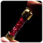10 ct. Natural Rough Red Ruby Gold Pendant Charms, AMULET