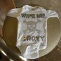 Blinged out Pirate "Wipe Me Booty" onesie