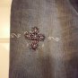 Hand embelished religious themed used jeans