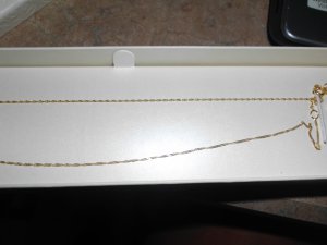 18 inch 10K gold chain with 2 in built in extender