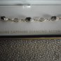 Stunning 18K gold over SS genuine sapphire and diamond accent bracelet