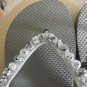 Handmade Beaded Flip Flops with matching necklace and bracelet