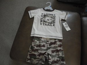 Fisher Price Boys safari two peice set