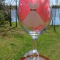 Bride Wedding Dress White Hand Painted Wine Glass