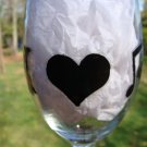 I Love Music Heart Music Note Hand Painted Wine Glass