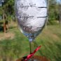 Happiest Happier Happy Hand Painted Wine Glass