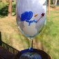 Snowman Hand Painted Wine Glass