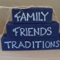 Family Friends Traditions Wood Stackers