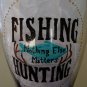 Fishing & Hunting Nothing Else Matters Hand Painted Pilsner Beer Glass