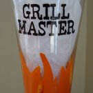 Grill Master Flames Hand Painted Pilsner Beer Glass