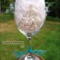 Sparkle Christmas Tree Holiday Hand Painted Wine Glass