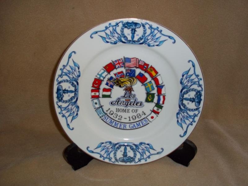 1984/32 olympic summer games commemorative plate