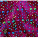 Quilt Fabric Fat Quarter Purple Dot Dash India Batik