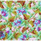 Quilt Fabric Fat Quarter Morning Glories Floral Trellis Quilt Shop Fabric