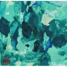 Quilt Fabric Fat Quarter In The Beginning Of Life Batik Look Quilt Fabric Teal