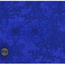 Quilt Fabric Fat Quarter Blue Etched Rose Quality Quilt Fabric