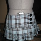 Blue Plaid Mini Skirt
