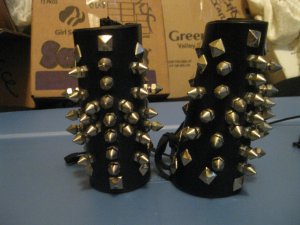 Spiked Leather Bracers