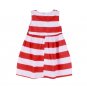 Size 100 - Girls Summer Flower Stripes Dress