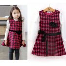 Size 100 Red - Girls' Long Sleeve Dress