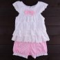 Size 95 Pink - Infant Girl's Suit - Top + Bottom