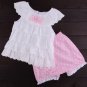 Size 95 Pink - Infant Girl's Suit - Top + Bottom