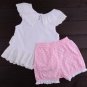 Size 80 Blue - Infant Girl's Suit - Top + Bottom