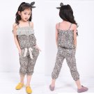 Size 140 - Girl's Strap Top + Shorts Sets for Summer