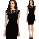 Size Asian S (US S(2) ,UK 4, AU 6) - Women's Vintage Elegant Floral Cocktail Evening Dress