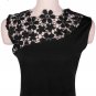 Size Asian S (US S(2) ,UK 4, AU 6) - Women's Vintage Elegant Floral Cocktail Evening Dress