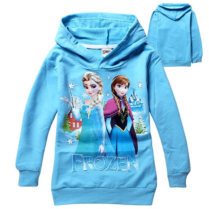 Size 110 - 2014 New Girls FROZEN Hoodies