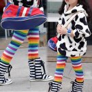 Size 130 - New Arrival Girls Winter Fleece Rainbow Leggings