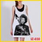 Jimi Hendrix Guitar Rock Tank Top Singlet Size L White T-Shirt 100% Cotton Best Quality
