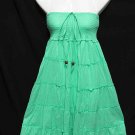 #6973 Aqua-Color Summer Cotton Convertible Maxi Skirt Size S-M-L