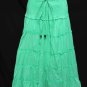 #6973 Aqua-Color Summer Cotton Convertible Maxi Skirt Size S-M-L