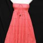 #6972 Coral Rose-Color Summer Cotton Convertible Maxi Skirt Size S-M-L